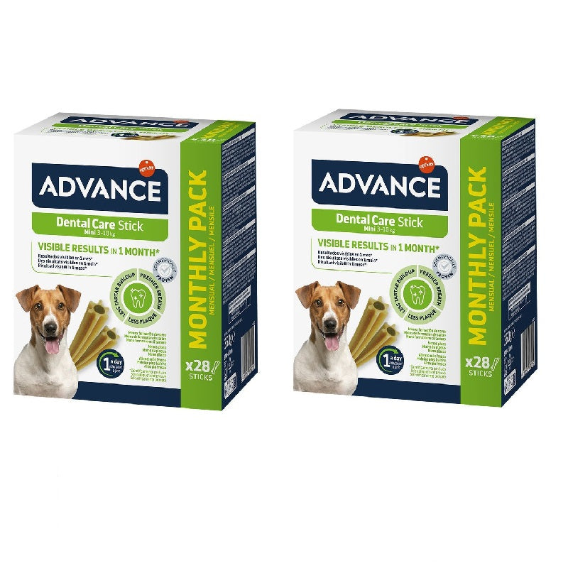 2x28pz Advance Dental Mini Stick per cani (720g) 2x28pz Advance Dental Mini Stick per cani (720g)